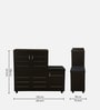 Shinji 18-Pairs Shoe Cabinet In Wenge Finish With Seating
