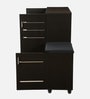 Shinji 18-Pairs Shoe Cabinet In Wenge Finish With Seating