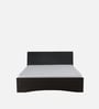 Shinju Upholstered Queen Size Bed in Wenge Finish with Drawer Storage