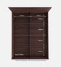 Shinobu III Queen Size Bed in Walnut Colour With Box Storage & Solid Wood Headboard