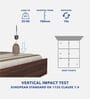 Shinobu III Queen Size Bed in Walnut Colour With Box Storage & Solid Wood Headboard