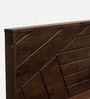 Shinobu III Queen Size Bed in Walnut Colour With Box Storage & Solid Wood Headboard