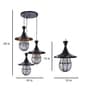 Shinova Black Iron Hanging Light  | E27 holder | without Bulb |  Eliante