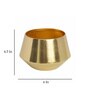 Shiny Gold Iron Santos Desk Pot