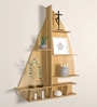 Ship Backlit Designer Wooden Wall Shelf