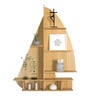 Ship Backlit Designer Wooden Wall Shelf