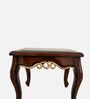 Shira Solid Wood End Table Walnut Finish