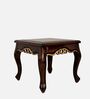 Shira Solid Wood End Table Walnut Finish