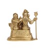 Shiv Parvati Gold & Yellow Brass Idol