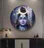 Shiva Blessing Acrylic Round Wall Art