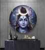 Shiva Blessing Acrylic Round Wall Art