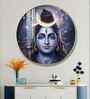 Shiva Blessing Acrylic Round Wall Art
