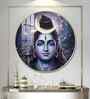 Shiva Blessing Acrylic Round Wall Art