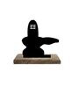 Shiva Linga Black Mango Wood & Iron Idol