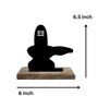 Shiva Linga Black Mango Wood & Iron Idol