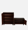ShoeFit 20-Pairs Shoe Cabinet In Walnut Finish With Seating