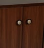 ShoeFit 20-Pairs Shoe Cabinet In Walnut Finish With Seating