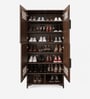Shoemate Shoe Rack In Dark Brown Finish