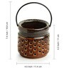Shore Lights Handcrafted Brown
Ceramic Table Tea Light
Holder