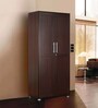 Shou 2 Door Wardrobe in Brown Finish