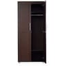 Shou 2 Door Wardrobe in Brown Finish