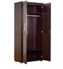 Shou 2 Door Wardrobe in Brown Finish