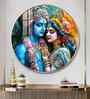 Shree Krishna Harmony Acrylic Round Wall Art