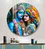 Shree Krishna Harmony Acrylic Round Wall Art