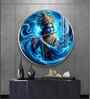 Shree Krishna Acrylic Round Wall Art