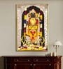 Shree Ram Lalla Colorful Canvas Print  Golden Frame