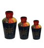 Multicolour Iron Vase, Set of 3