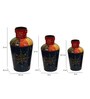 Multicolour Iron Vase, Set of 3