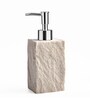 Polyresin Cube Counter Top Bathroom Accessories in White, Set of 4