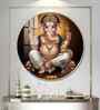 Shri Ganesh Acrylic Round Wall Art