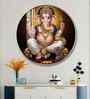 Shri Ganesh Acrylic Round Wall Art