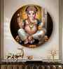 Shri Ganesh Acrylic Round Wall Art