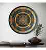 Shri Yantra Giclee Print Round Canvas Wall Art