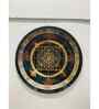 Shri Yantra Giclee Print Round Canvas Wall Art