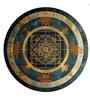Shri Yantra Giclee Print Round Canvas Wall Art