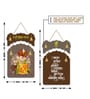 Set of 2  Lord Ganesha Wooden Wall Hanging