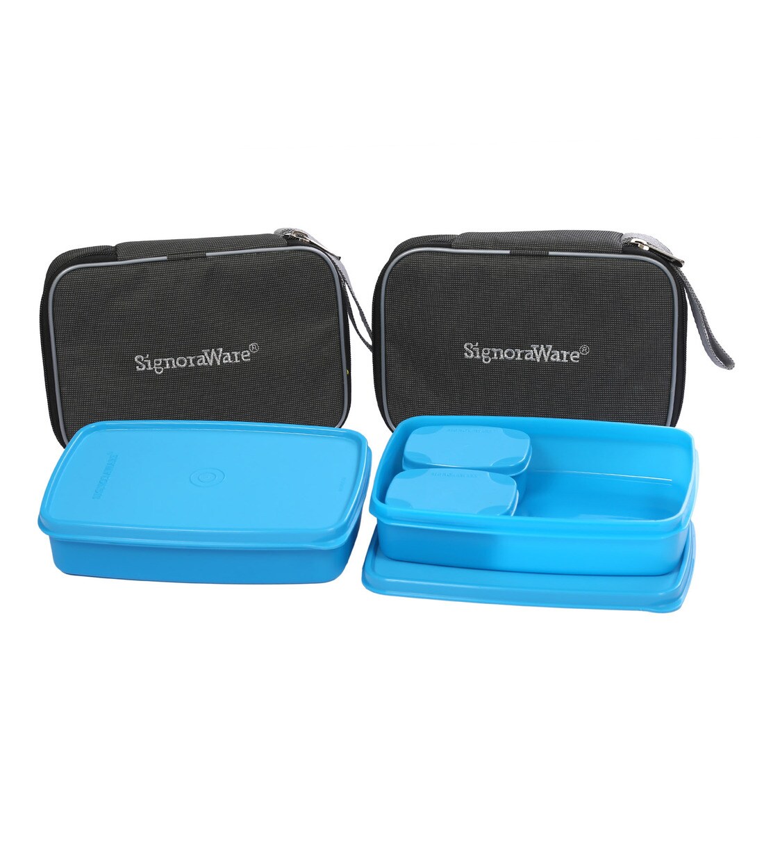 signoraware compact lunch box with bag