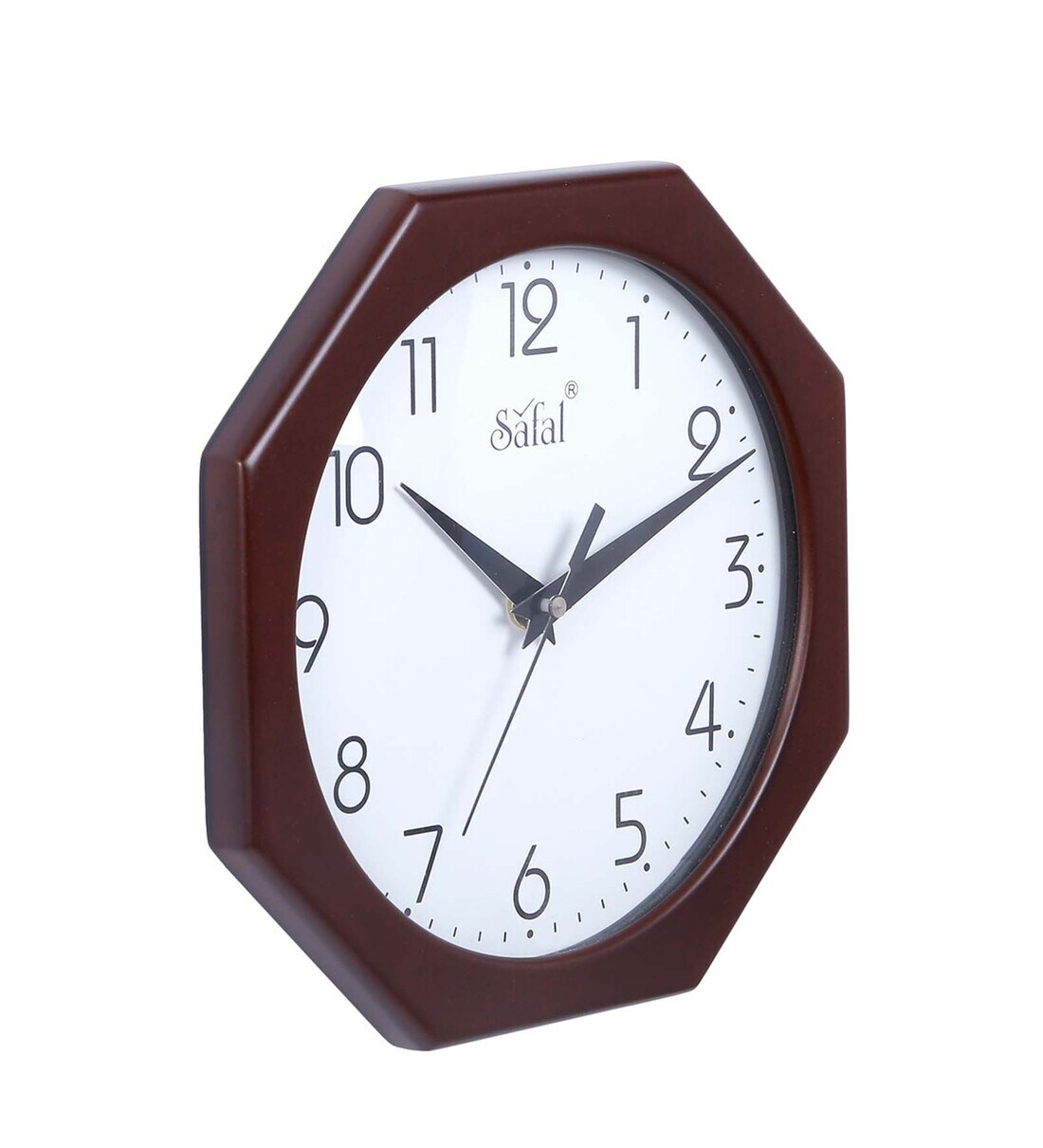 Buy Silent Sweep Mechanism Engineered Wood Wall Clock By Safal Quartz