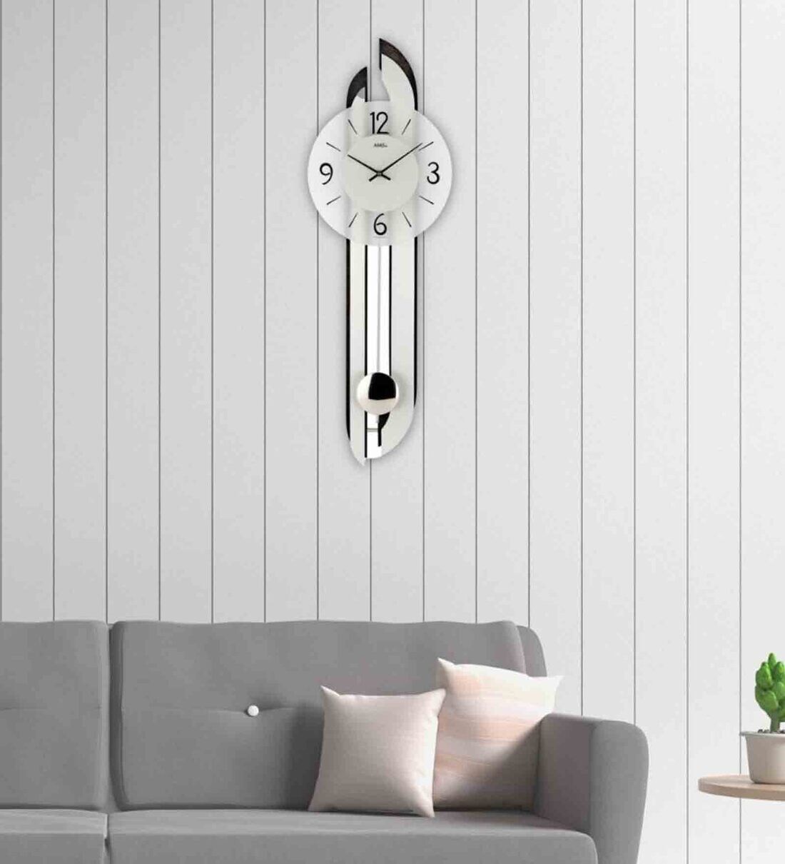 Buy Silver Glass Framed Analog Novelty Wall Clock at 19% OFF by AMS ...