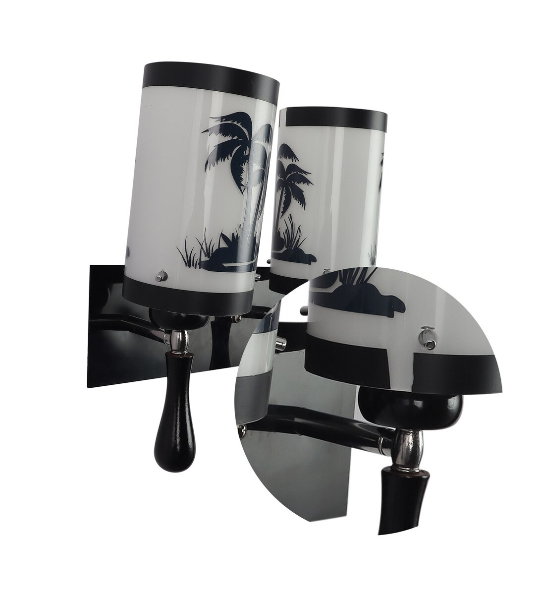 Buy Silver Metal Wall Light by Eliante by Jainsons Lights Online