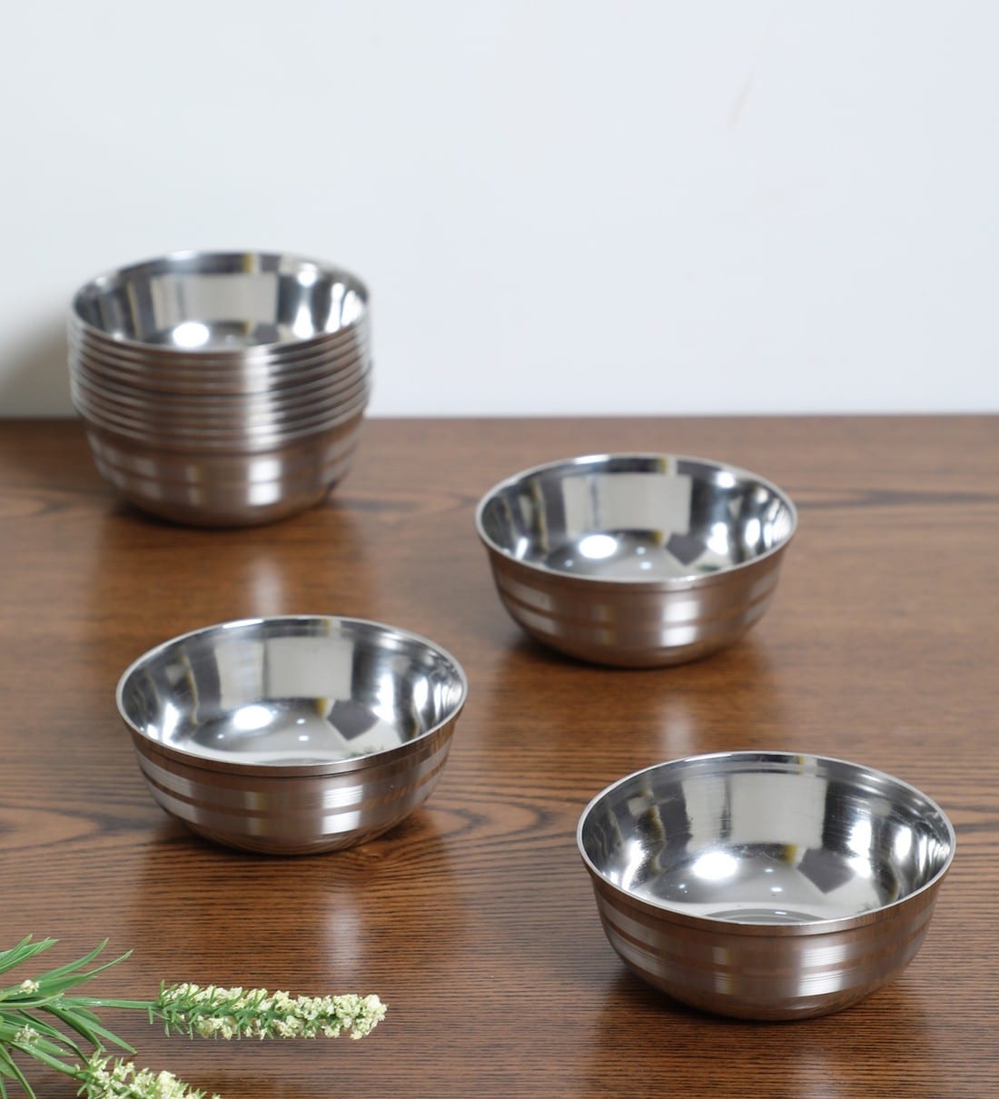 Buy 150 ML Stainless Steel Small Serving Bowls Set of 12 by Dynore at