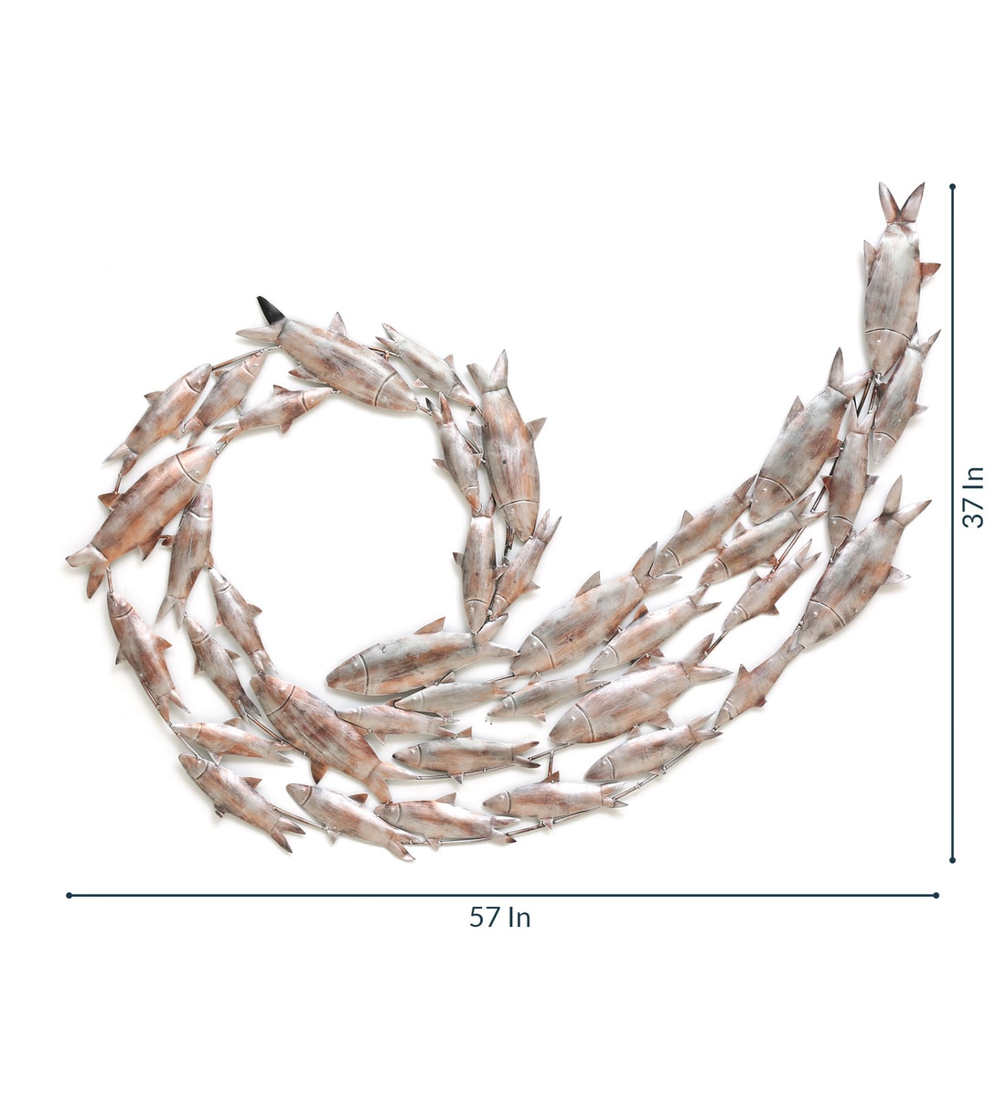 Buy Silver Metal Fish Wall Art by B K Exports Online Wildlife Metal