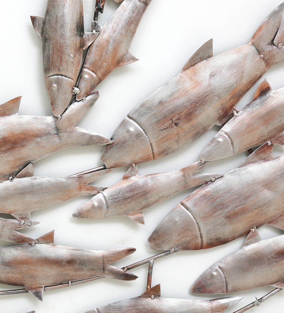 Buy Silver Metal Fish Wall Art by B K Exports Online Wildlife Metal