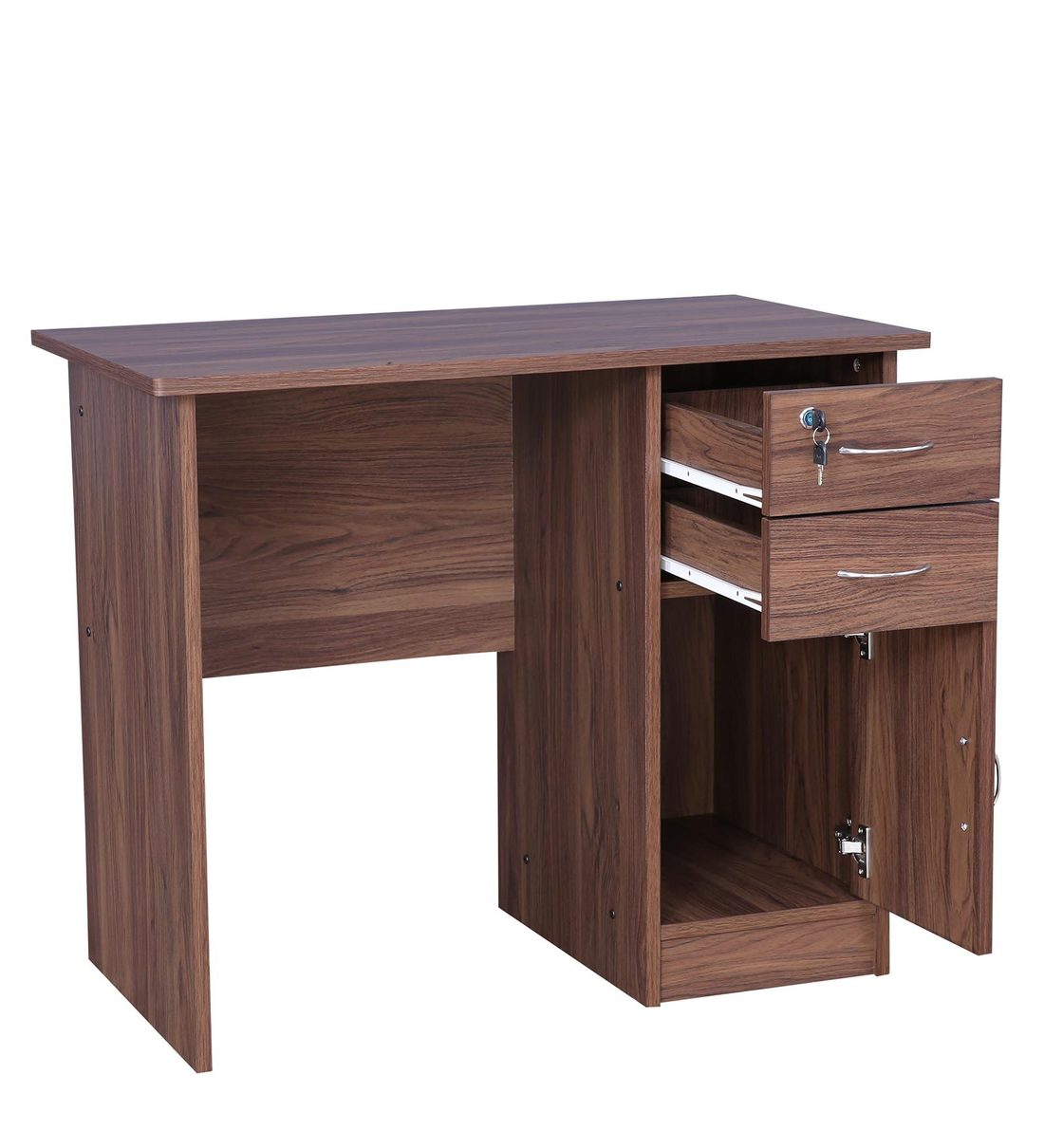 Buy Simply Office Table in Columbia Walnut Finish by HomeTown Online