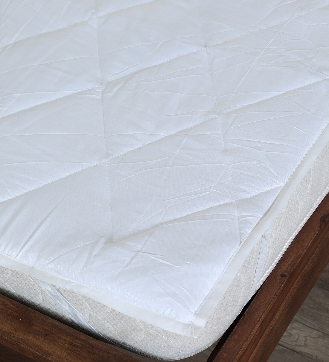 Buy Cotton (72x36) Single Mattress Protector by Wrapry Online Single Size Mattress Protectors