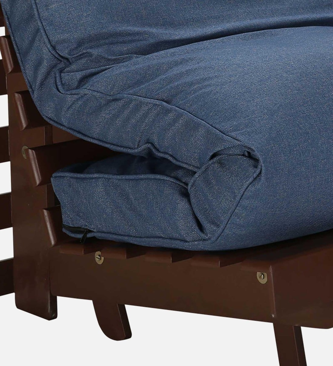 Buy Single Futon in Blue Colour with Mattress at 38% OFF by ARRA
